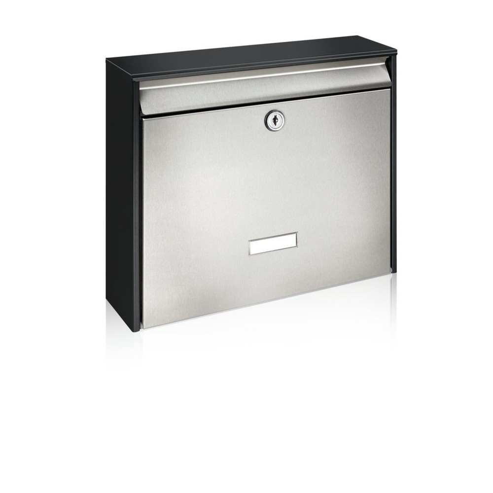 Produktabbildung: BURG-WÄCHTER Briefkasten Black & Steel Oxford 6877 B+S