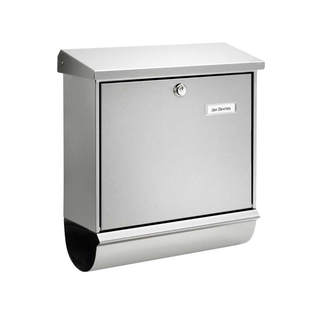 Burg Wächter Edelstahl-Briefkastenset Comfort-Set 39130 Ni