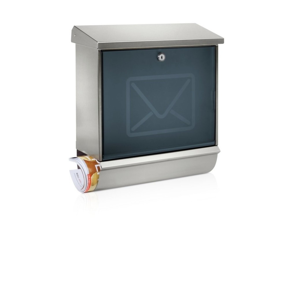 Produktabbildung: BURG-WÄCHTER Edelstahl-Briefkastenset Lucca-Set 37130 Ni Letter