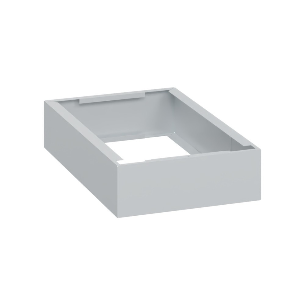 Produktabbildung: C+P Kunststoff-Sockel, HxBxT 100 x 300 x 500 mm, lichtgrau