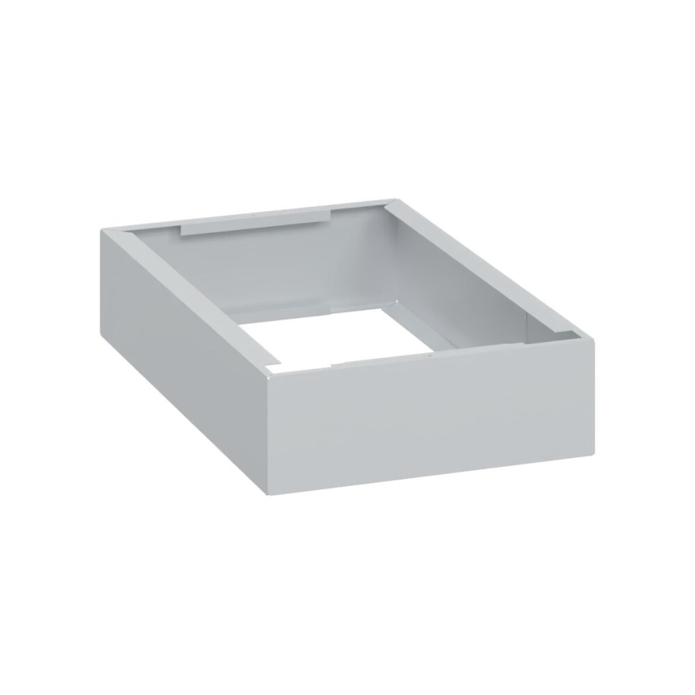 C+P Kunststoff-Sockel, HxBxT 100 x 300 x 500 mm, lichtgrau Produktabbildung: C+P Kunststoff-Sockel, HxBxT 100 x 300 x 500 mm, lichtgrau