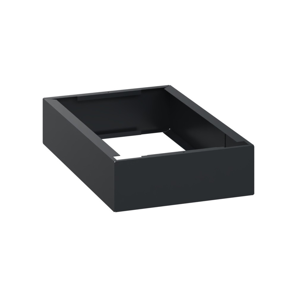 Produktabbildung: C+P Stahl-Sockel, HxBxT 100 x 300 x 500 mm, schwarzgrau