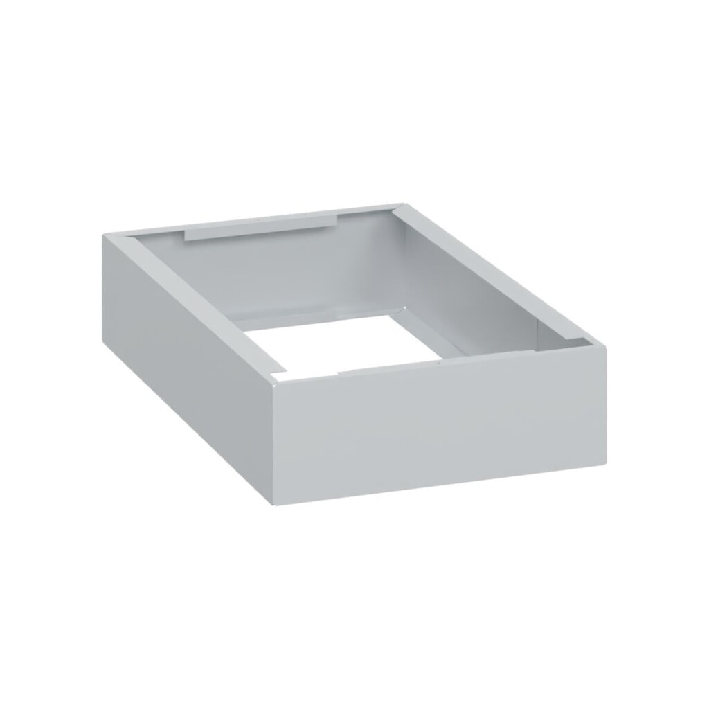 Produktabbildung: C+P Stahl-Sockel, HxBxT 100 x 300 x 500 mm, lichtgrau