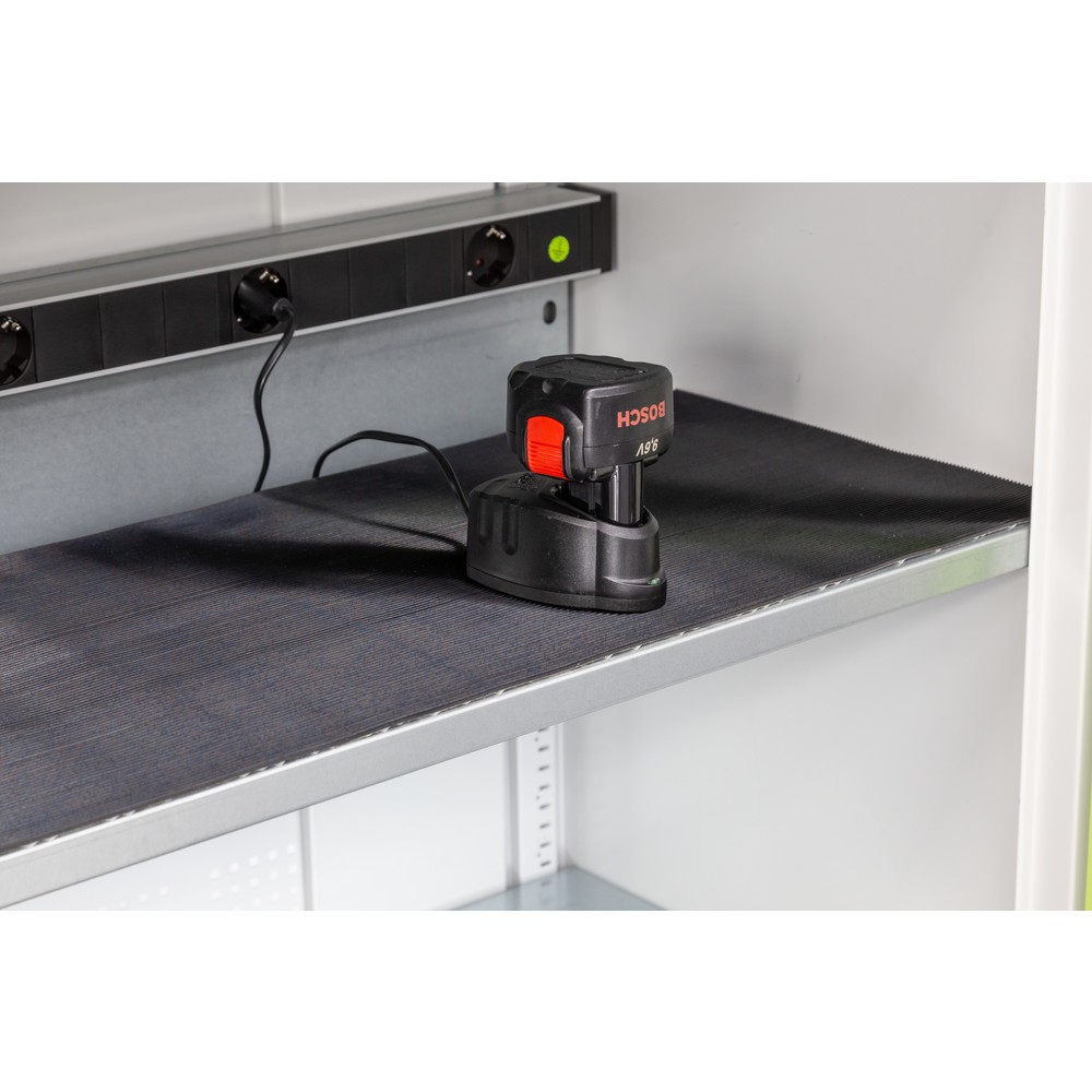 Produktabbildung: Gummiriefenmatte für C+P Akku-Ladeschrank Serie 89, für Elektro-Einlegeboden