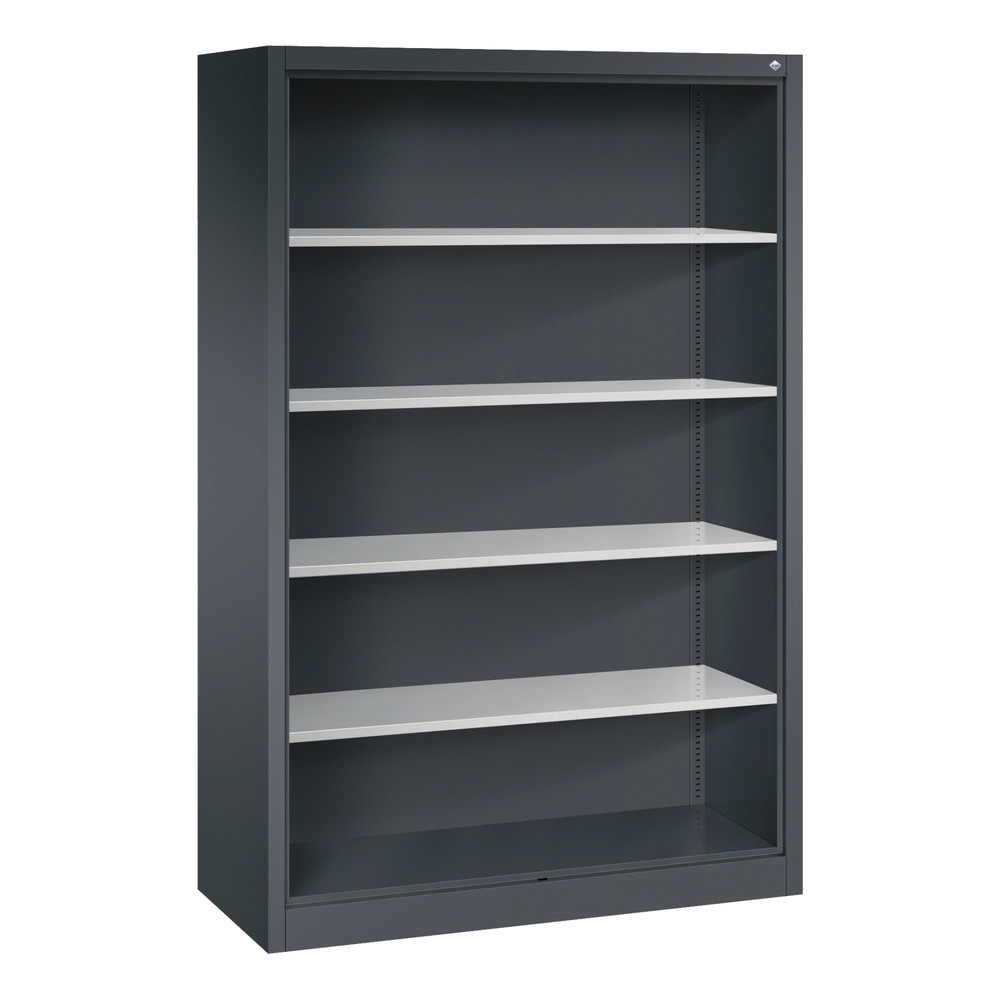 Produktabbildung Nr. 1: C+P Aktenregal 900, HxBxT 1.950 x 1.200 x 500 mm, schwarzgrau