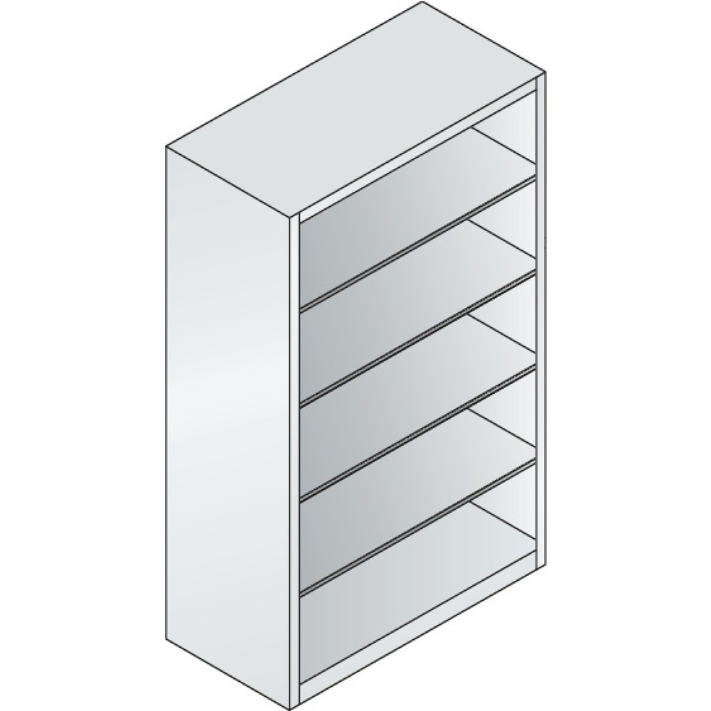 Produktabbildung Nr. 2: C+P Aktenregal Serie 900, HxBxT 1.950 x 1.200 x 600 mm, schwarzgrau