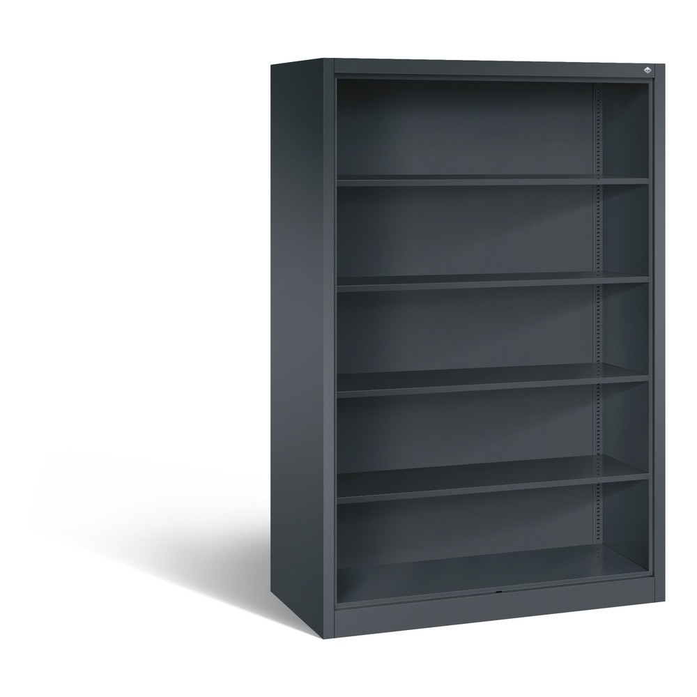 Produktabbildung: C+P Aktenregal Serie 900, HxBxT 1.950 x 1.200 x 600 mm, schwarzgrau