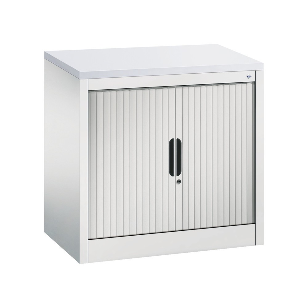 Produktabbildung: C+P Anstell-Querrollenschrank, 1 1/2 OH, Breite 800 mm, lichtgrau, hellgrau
