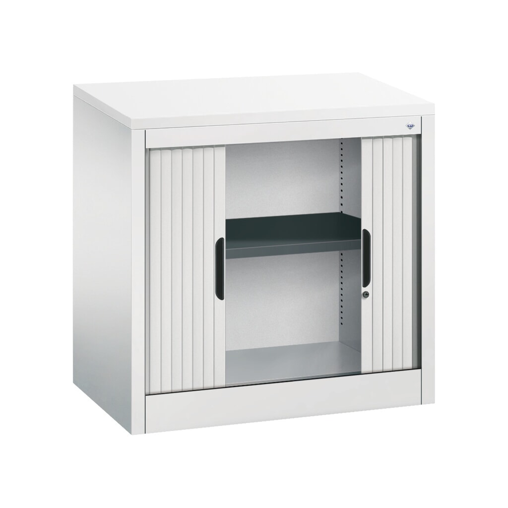 Produktabbildung Nr. 4: C+P Anstell-Querrollenschrank, 1 1/2 OH, Breite 800 mm, lichtgrau, weiß