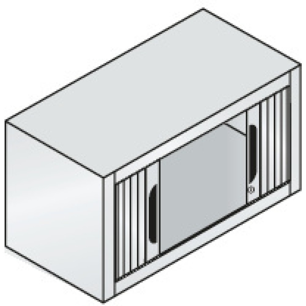 Produktabbildung Nr. 3: C+P Aufsatz-Rollladenschrank, 1 OH, Breite 800 mm, lichtgrau
