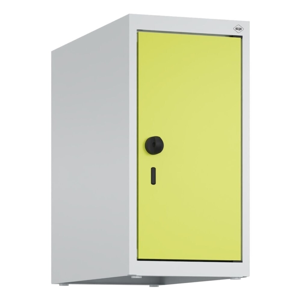 Produktabbildung Nr. 9: C+P Aufsatzschrank für Kleiderspind Serie Classic PLUS, 1 Abteil  Breite 250 mm, lichtgrau, clowngrün, für Vorhängeschloss