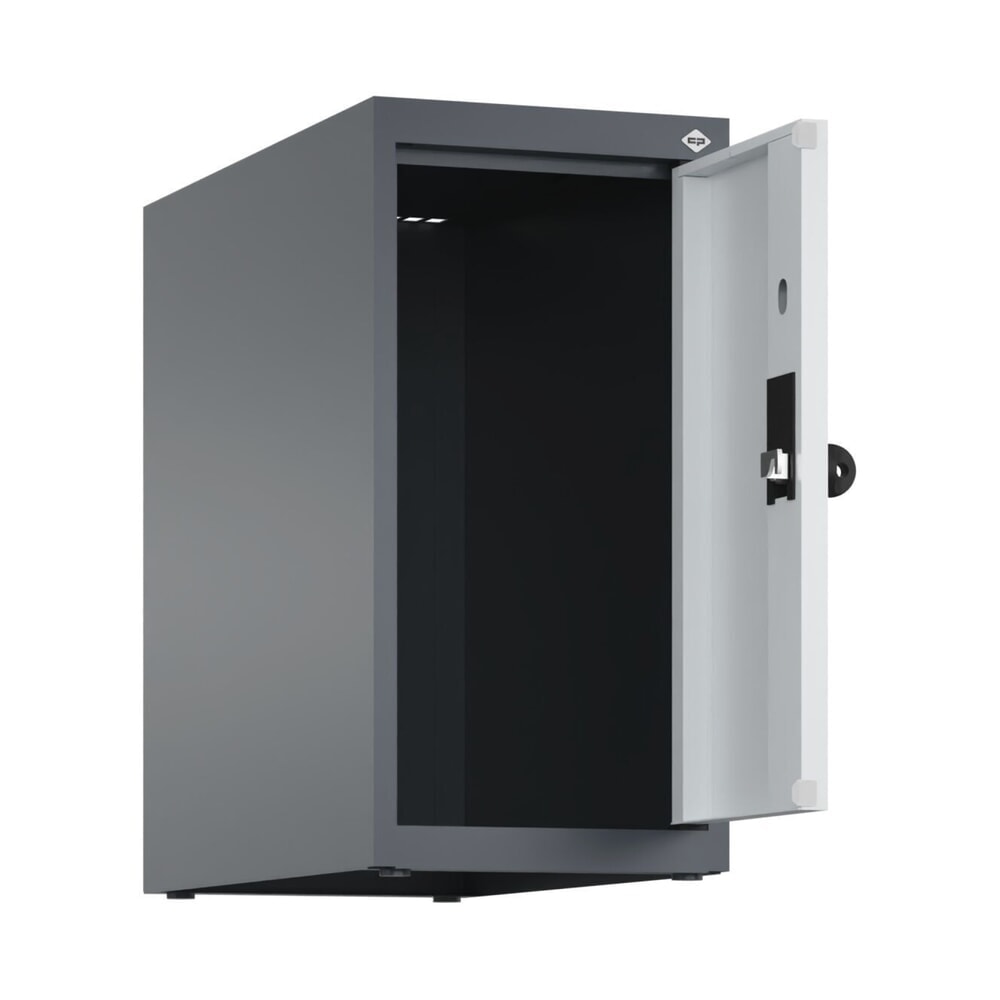 C+P Aufsatzschrank für Kleiderspind Serie Classic PLUS, 1 Abteil Breite 250 mm, anthrazitgrau, lichtgrau, für Vorhängeschloss Produktabbildung: C+P Aufsatzschrank für Kleiderspind Serie Classic PLUS, 1 Abteil Breite 250 mm, anthrazitgrau, lichtgrau, für Vorhängeschloss
