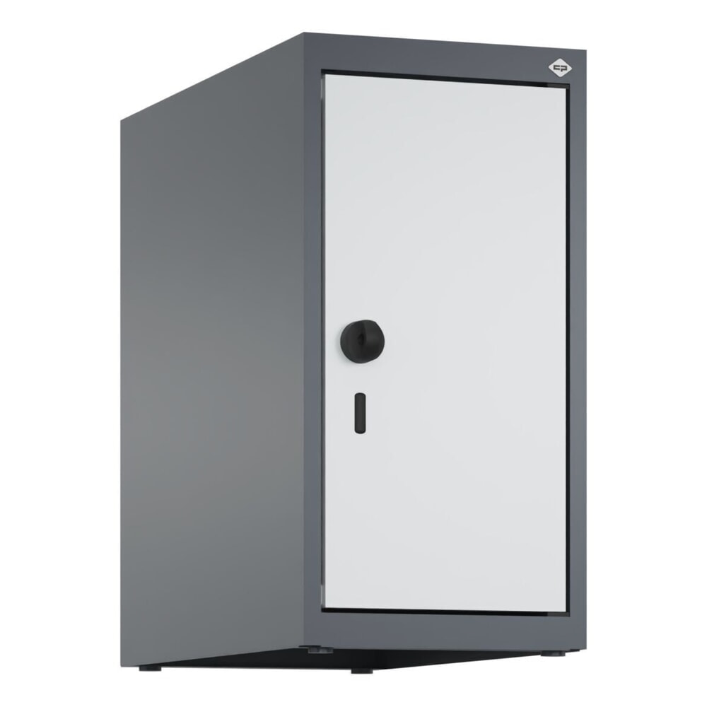 Produktabbildung Nr. 9: C+P Aufsatzschrank für Kleiderspind Serie Classic PLUS, 1 Abteil  Breite 250 mm, anthrazitgrau, lichtgrau, für Vorhängeschloss