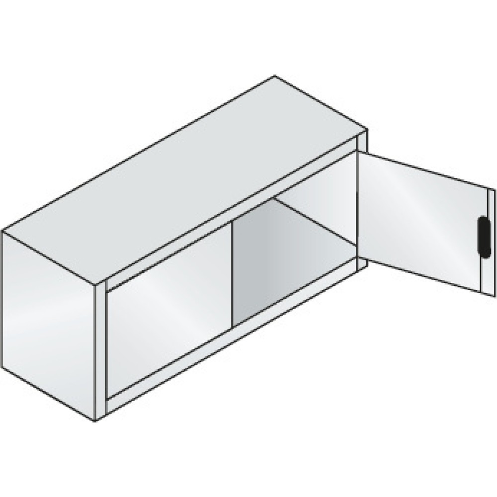 Produktabbildung Nr. 2: C+P Beistellschrank, HxBxT 500 x 1.200 x 400 mm, lichtgrau, lichtgrau