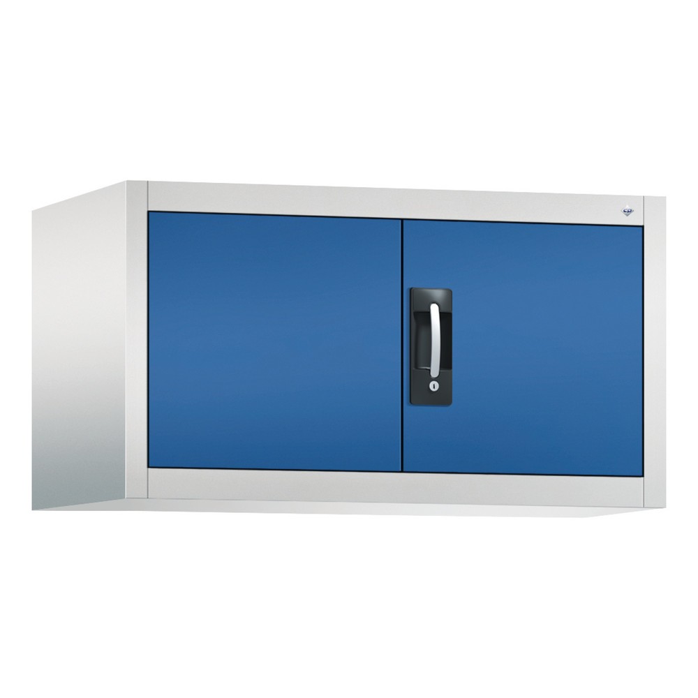 Produktabbildung: C+P Beistellschrank, HxBxT 500 x 930 x 500 mm, lichtgrau, enzianblau