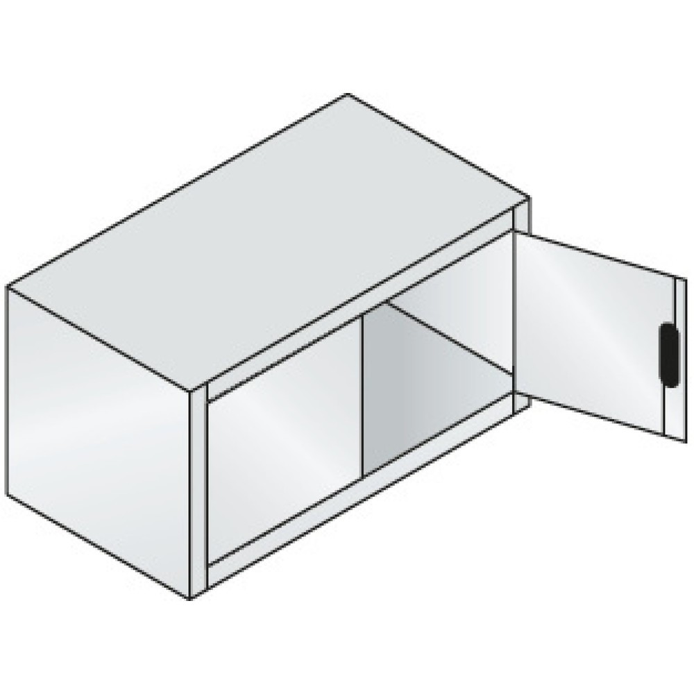 Produktabbildung Nr. 3: C+P Beistellschrank, HxBxT 500 x 930 x 500 mm, lichtgrau, enzianblau