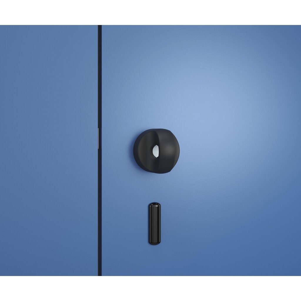 Produktabbildung Nr. 7: C+P Doppelstock-Spind Classic PLUS, Gestell, 3 Abteile, HxBxT 1.950 x 900 x 500 mm, lichtgrau, rubinrot, für Vorhängeschloss, 6 Fächer