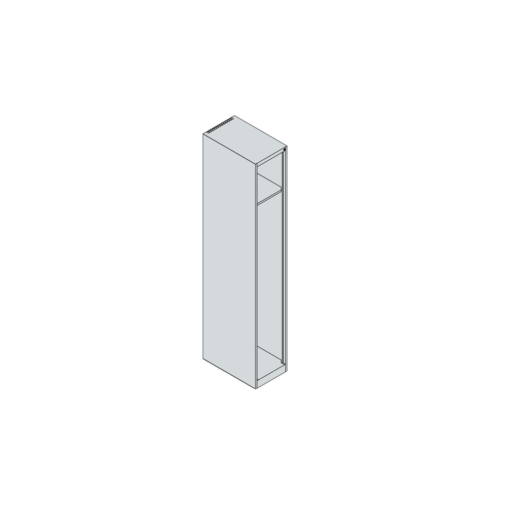 C+P Feuerwehrspind EXPERT, Bodengleiter, 1 Abteil, HxBxT 1.850 x 300 x 500 mm, lichtgrau Produktabbildung Nr. 4: C+P Feuerwehrspind EXPERT, Bodengleiter, 1 Abteil, HxBxT 1.850 x 300 x 500 mm, lichtgrau