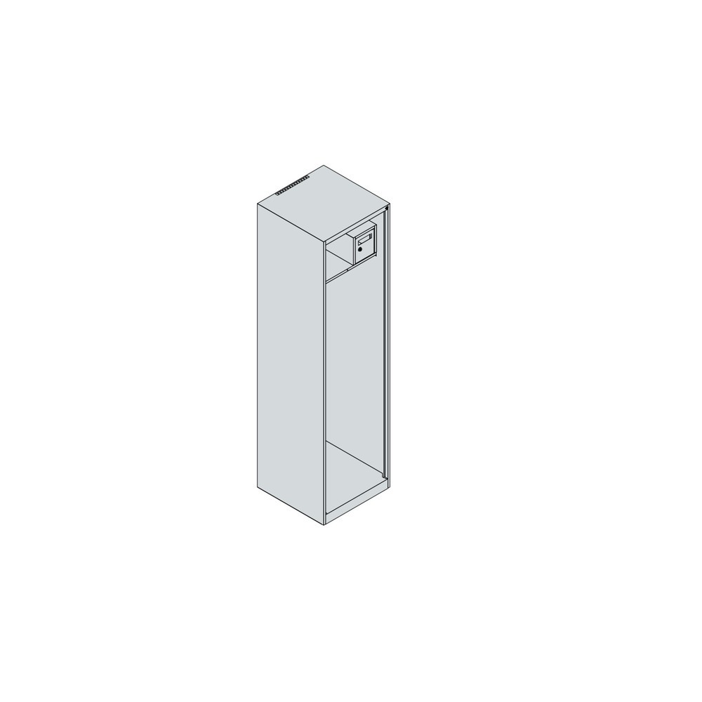 Produktabbildung Nr. 4: C+P Feuerwehrspind FLEXO, Bodengleiter, 1 Abteil, HxBxT 1.850 x 500 x 500 mm, anthrazitgrau