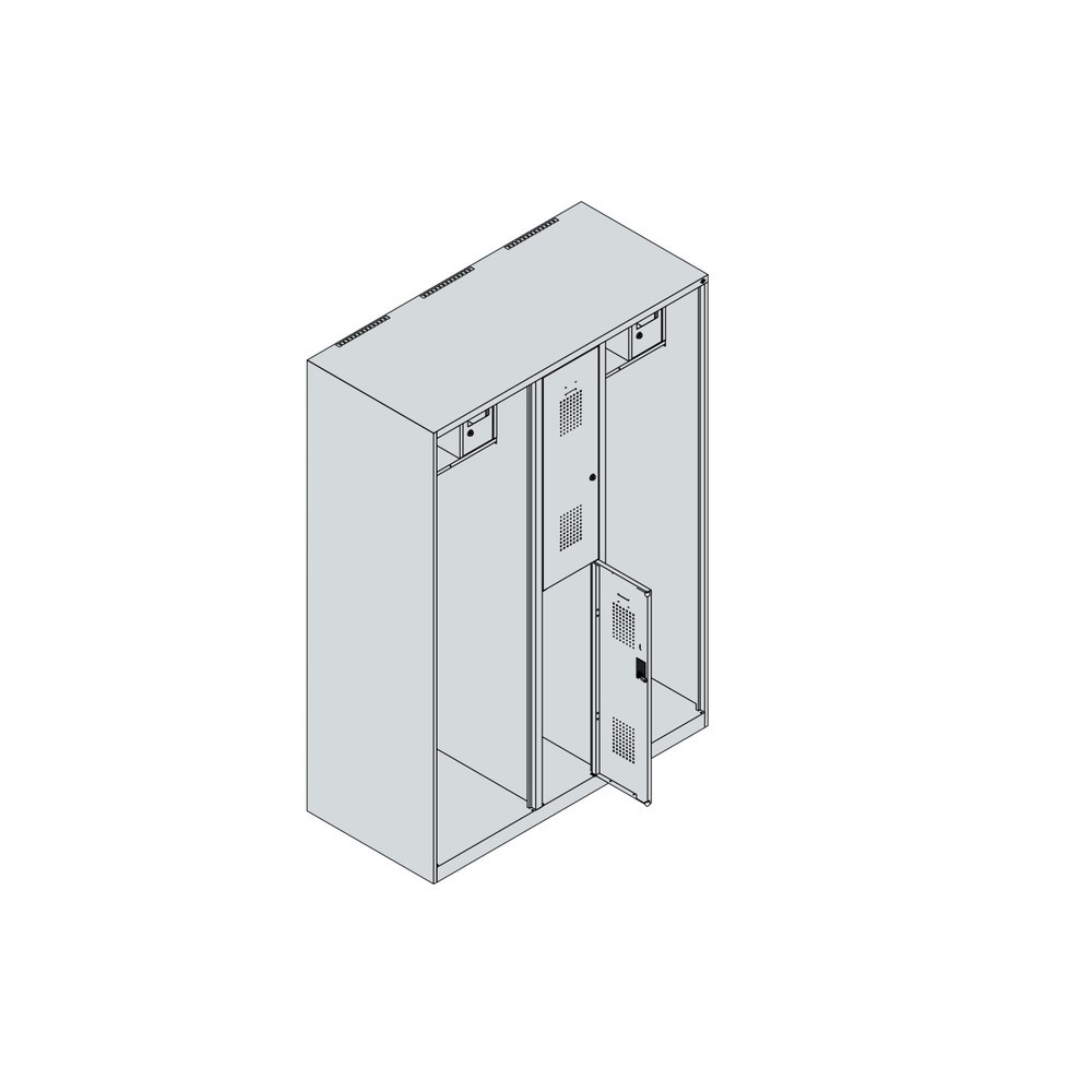 Produktabbildung Nr. 4: C+P Feuerwehrspind MAXI, Bodengleiter, HxBxT 1.850 x 1.300 x 600 mm, anthrazitgrau