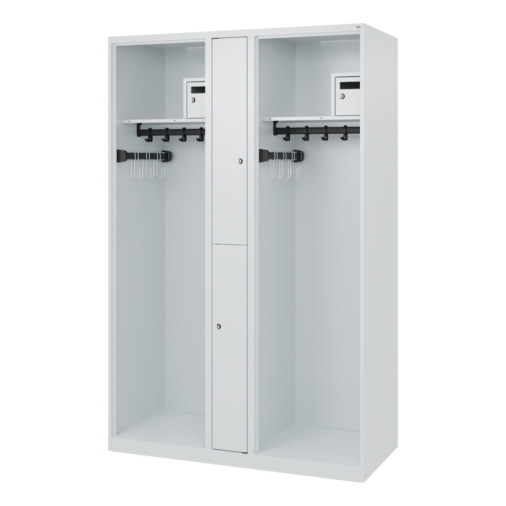Produktabbildung Nr. 5: C+P Feuerwehrspind MAXI, Bodengleiter, HxBxT 1.850 x 1.200 x 500 mm, lichtgrau