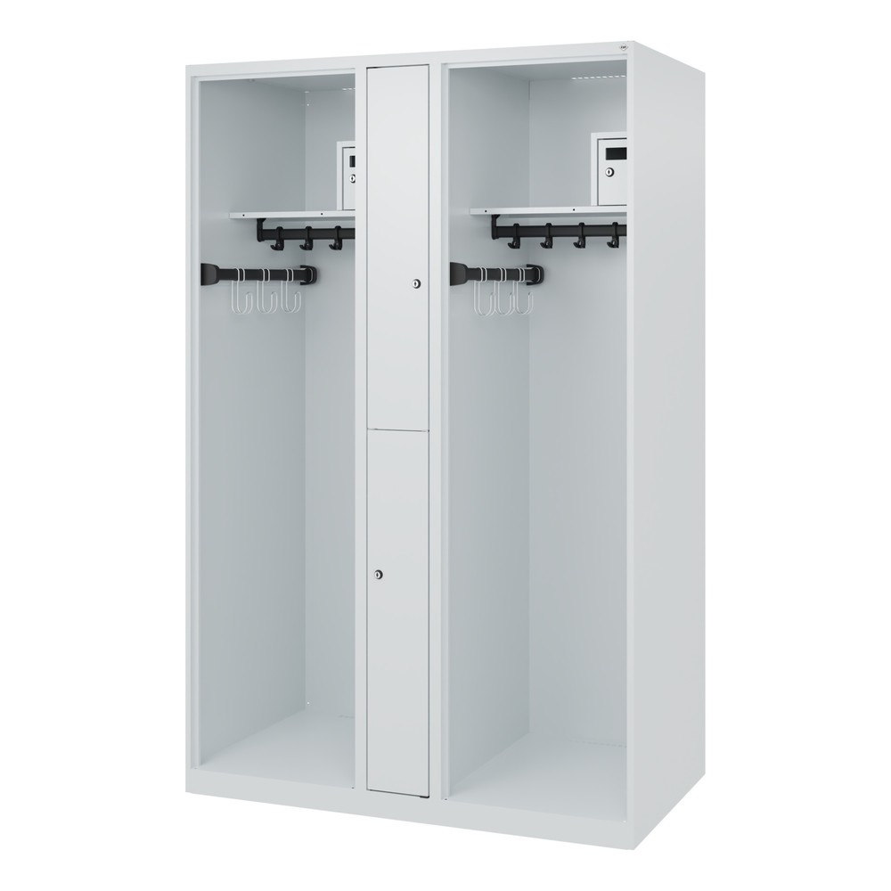 Produktabbildung Nr. 5: C+P Feuerwehrspind MAXI, Bodengleiter, HxBxT 1.850 x 1.200 x 600 mm, lichtgrau