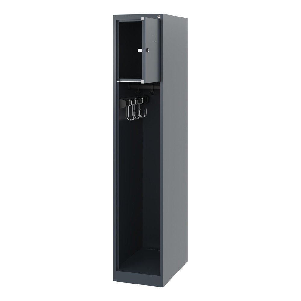 Produktabbildung: C+P Feuerwehrspind YOUNGSTER, Bodengleiter, 1 Abteil, HxBxT 1.530 x 300 x 500 mm, anthrazitgrau