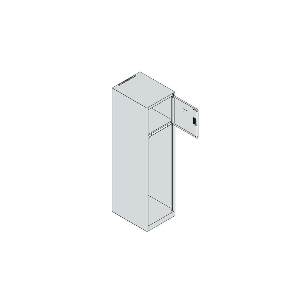 Produktabbildung Nr. 4: C+P Feuerwehrspind YOUNGSTER, Sockel, 1 Abteil, HxBxT 1.530 x 400 x 500 mm, anthrazitgrau, mit Helmhalter