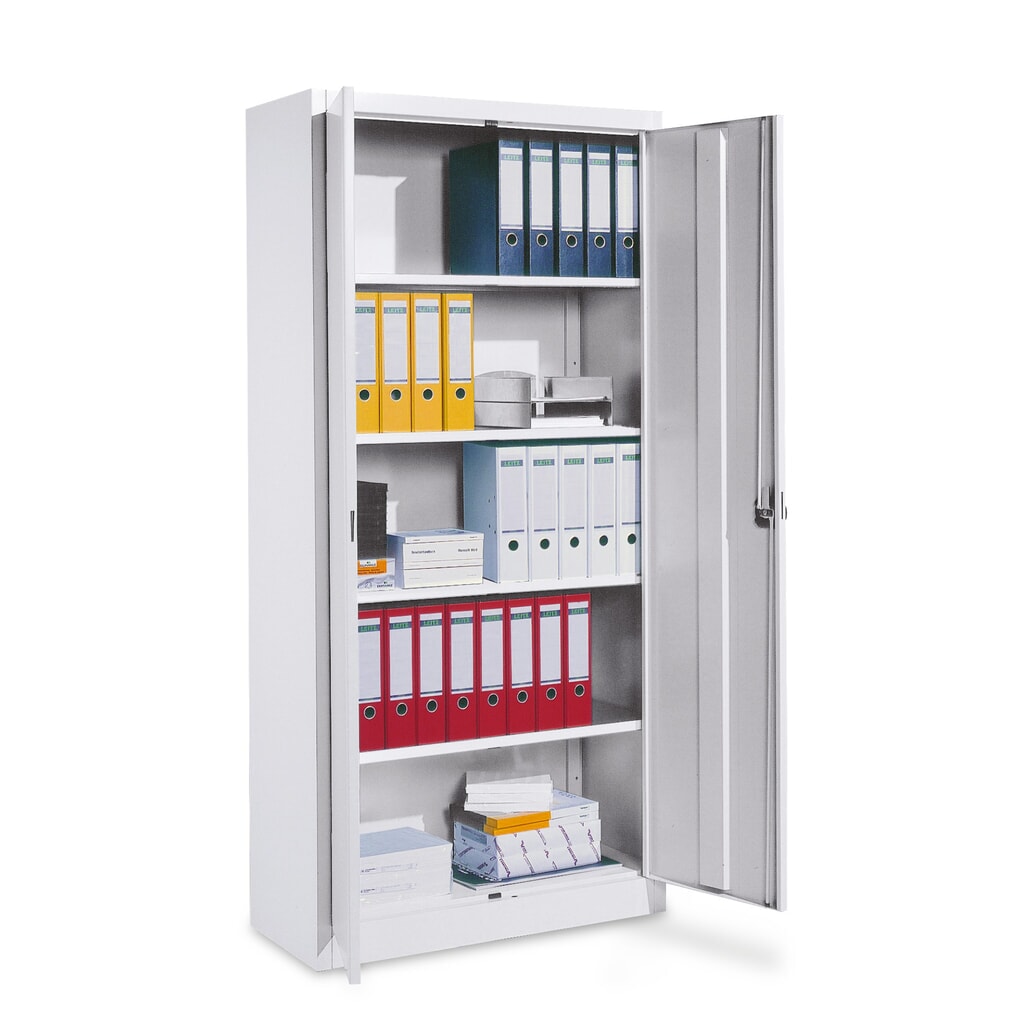C+P Flügeltürenschrank, HxBxT 1.950 x 940 x 400 mm, Böden lackiert Produktabbildung: C+P Flügeltürenschrank, HxBxT 1.950 x 940 x 400 mm, Böden lackiert