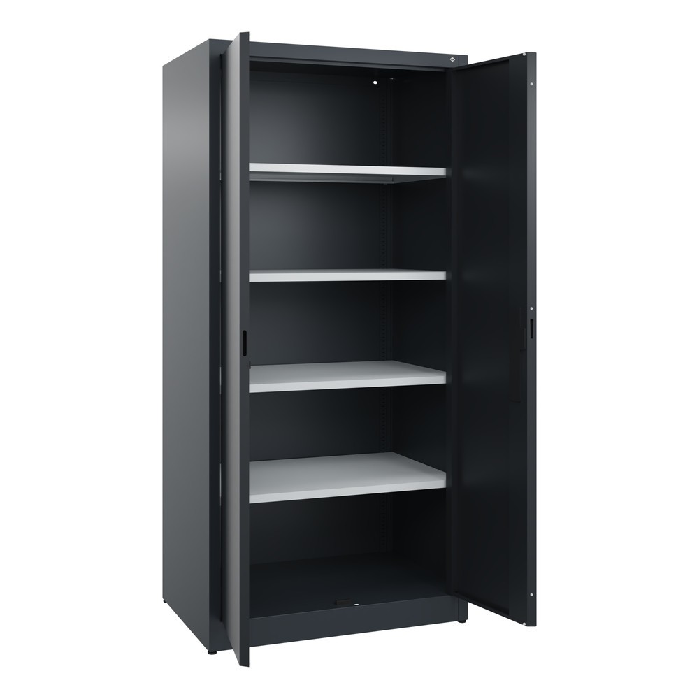 Produktabbildung Nr. 4: C+P Flügeltürenschrank, 5 OH, HxBxT 1.950 x 930 x 600 mm, schwarzgrau, anthrazitgrau