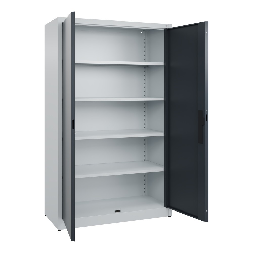 Produktabbildung Nr. 4: C+P Flügeltürenschrank, 5 OH, HxBxT 1.950 x 1.200 x 500 mm, lichtgrau, anthrazitgrau