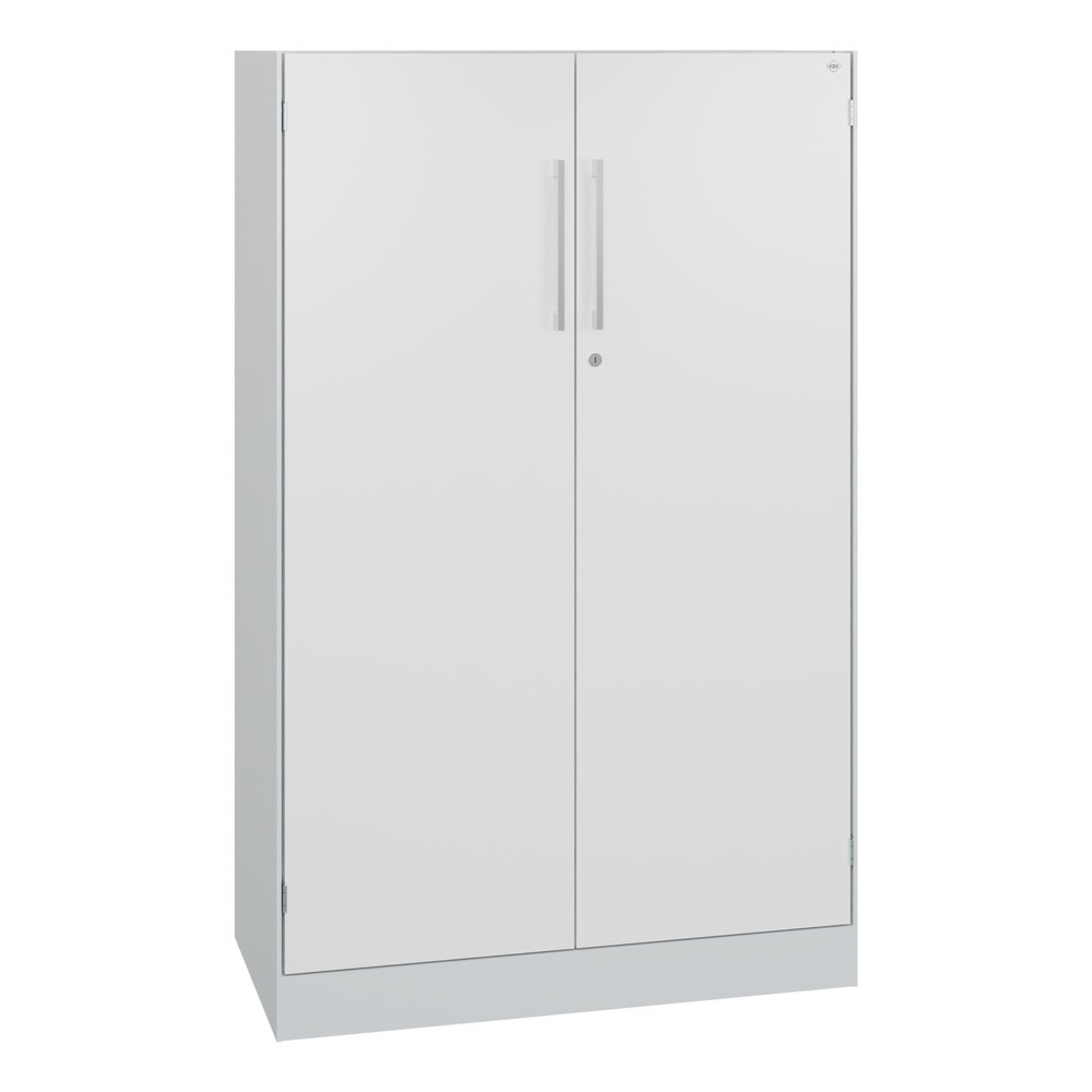 Produktabbildung Nr. 1: C+P Flügeltürenschrank Asisto, 3 OH, Breite 800 mm, lichtgrau, verkehrsweiß