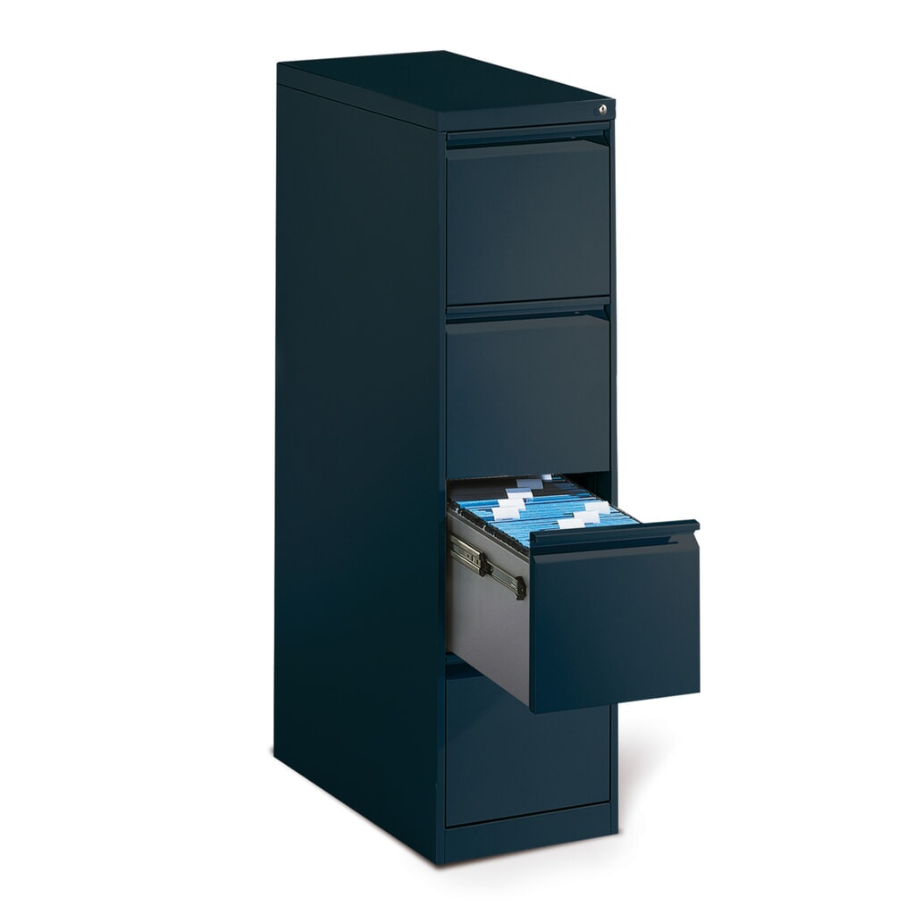 C+P Karteikartenschrank Office, DIN A4 quer, 1-bahnig, 4 Schubladen, lichtgrau Produktabbildung: C+P Karteikartenschrank Office, DIN A4 quer, 1-bahnig, 4 Schubladen, lichtgrau