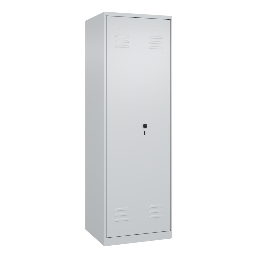 C+P PSA Doppel-Spind Classic PLUS, 2 Abteile, HxBxT 1.850 x 600 x 500 mm, lichtgrau, lichtgrau, für Vorhängeschloss Produktabbildung Nr. 9: C+P PSA Doppel-Spind Classic PLUS, 2 Abteile, HxBxT 1.850 x 600 x 500 mm, lichtgrau, lichtgrau, für Vorhängeschloss