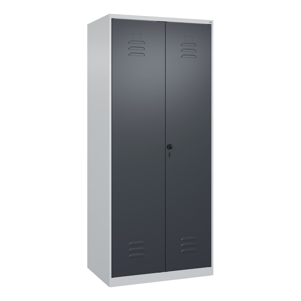 Produktabbildung Nr. 9: C+P PSA Doppel-Spind Classic PLUS, 2 Abteile, HxBxT 1.850 x 800 x 500 mm, lichtgrau, anthrazitgrau, für Vorhängeschloss
