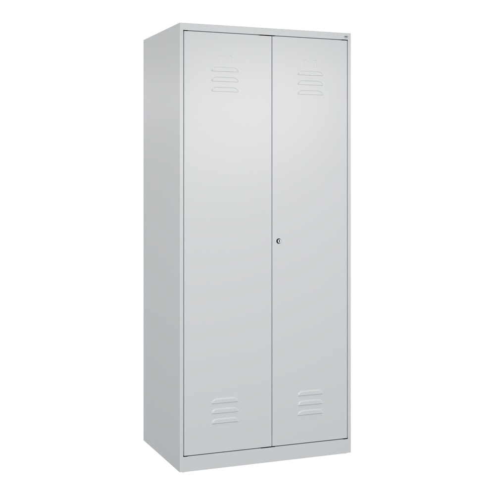 C+P Putzmittel-Spind Classic PLUS, 2 Abteile, HxBxT 1.850 x 800 x 500 mm, lichtgrau, lichtgrau, Zylinderschloss Produktabbildung Nr. 9: C+P Putzmittel-Spind Classic PLUS, 2 Abteile, HxBxT 1.850 x 800 x 500 mm, lichtgrau, lichtgrau, Zylinderschloss