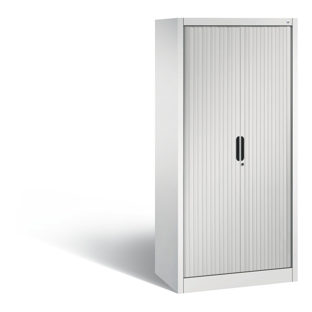 C+P Rollladenschrank, 4 OH, Breite 800 mm, lichtgrau Produktabbildung: C+P Rollladenschrank, 4 OH, Breite 800 mm, lichtgrau