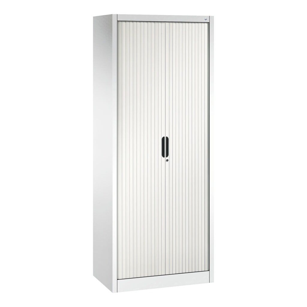 C+P Rollladenschrank, 5 OH, Breite 800 mm, reinweiß Produktabbildung: C+P Rollladenschrank, 5 OH, Breite 800 mm, reinweiß