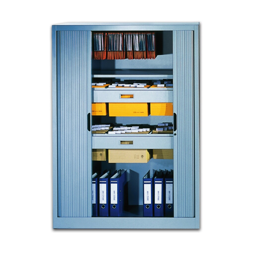 Produktabbildung: C+P Rollladenschrank, 3 OH, Breite 800 mm, schwarzgrau