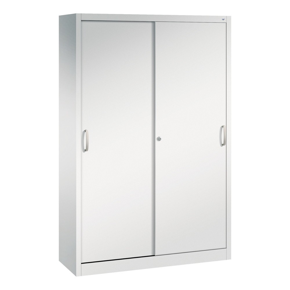 Produktabbildung: C+P Schiebetürenschrank, HxBxT 1.950 x 1.200 x 400 mm, lichtgrau, lichtgrau