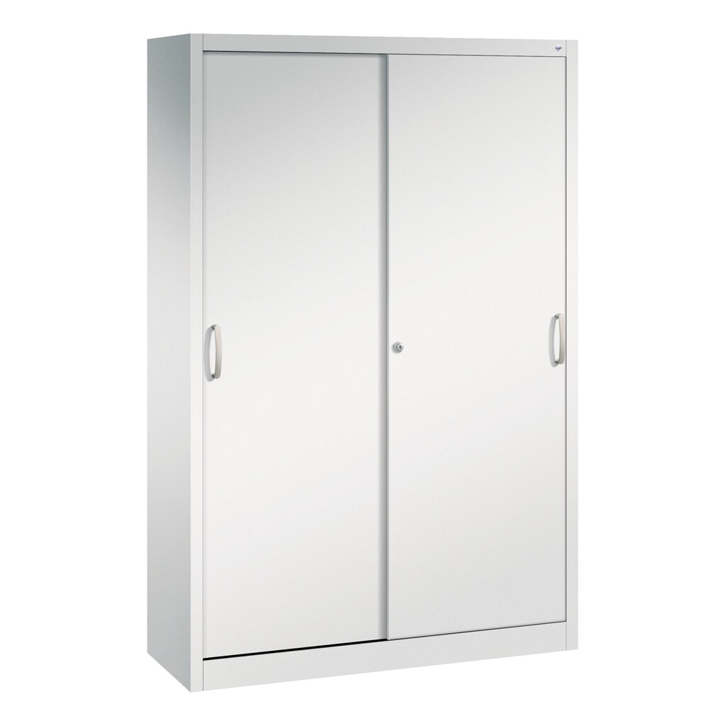 C+P Schiebetürenschrank, HxBxT 1.950 x 1.200 x 400 mm, lichtgrau, lichtgrau Produktabbildung: C+P Schiebetürenschrank, HxBxT 1.950 x 1.200 x 400 mm, lichtgrau, lichtgrau