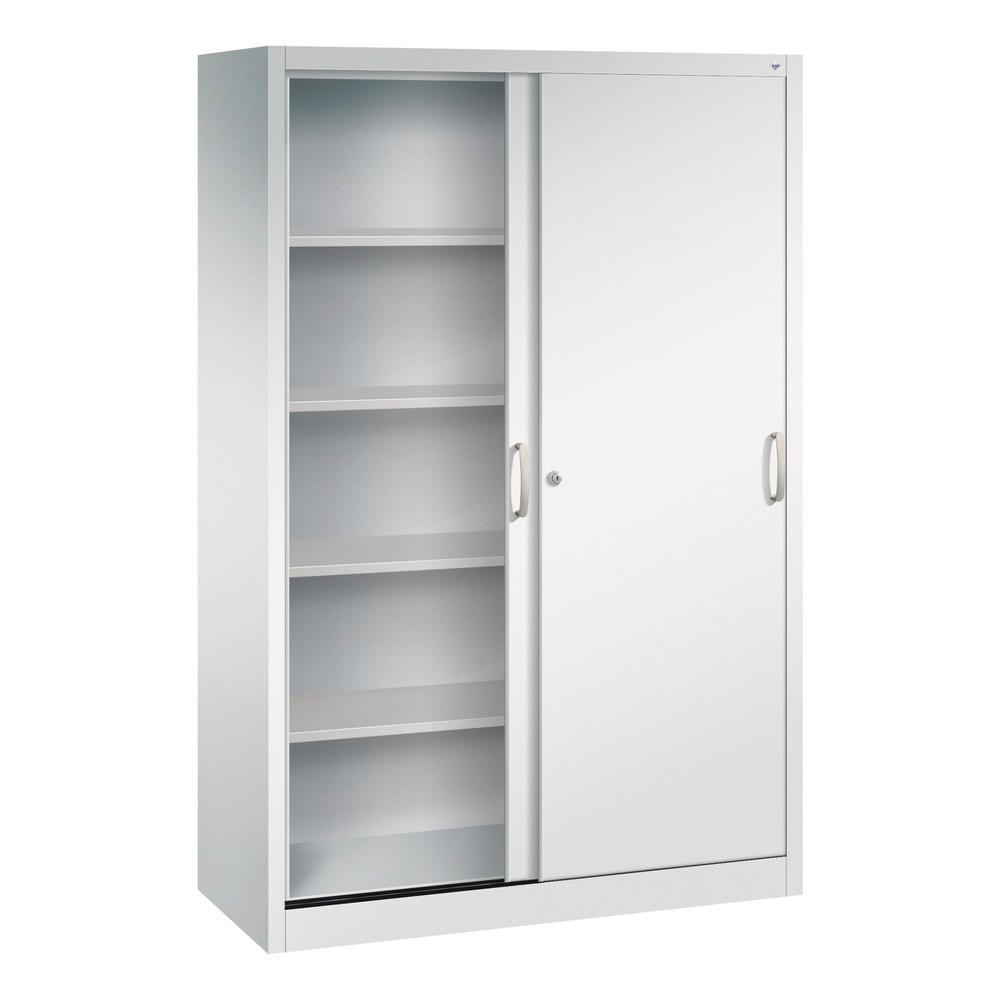 Produktabbildung Nr. 2: C+P Schiebetürenschrank, HxBxT 1.950 x 1.200 x 500 mm, lichtgrau, lichtgrau