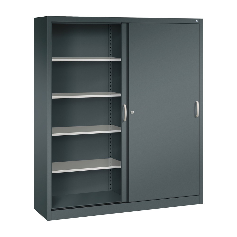 Produktabbildung Nr. 3: C+P Schiebetürenschrank, HxBxT 1.950 x 1.600 x 400 mm, anthrazitgrau, anthrazitgrau