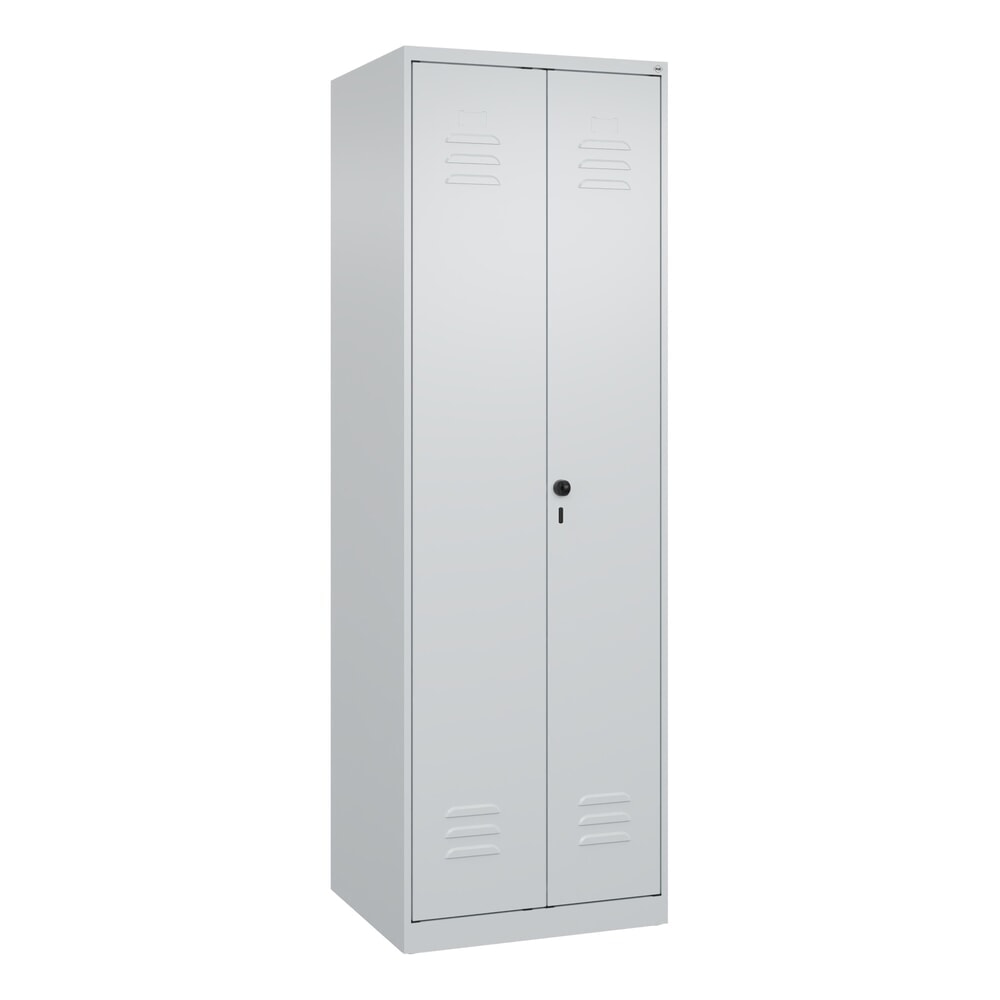 Produktabbildung Nr. 9: C+P Schwarz-Weiß-Spind Classic PLUS, 2 Abteile, HxBxT 1.850 x 600 x 500 mm, lichtgrau, lichtgrau, für Vorhängeschloss