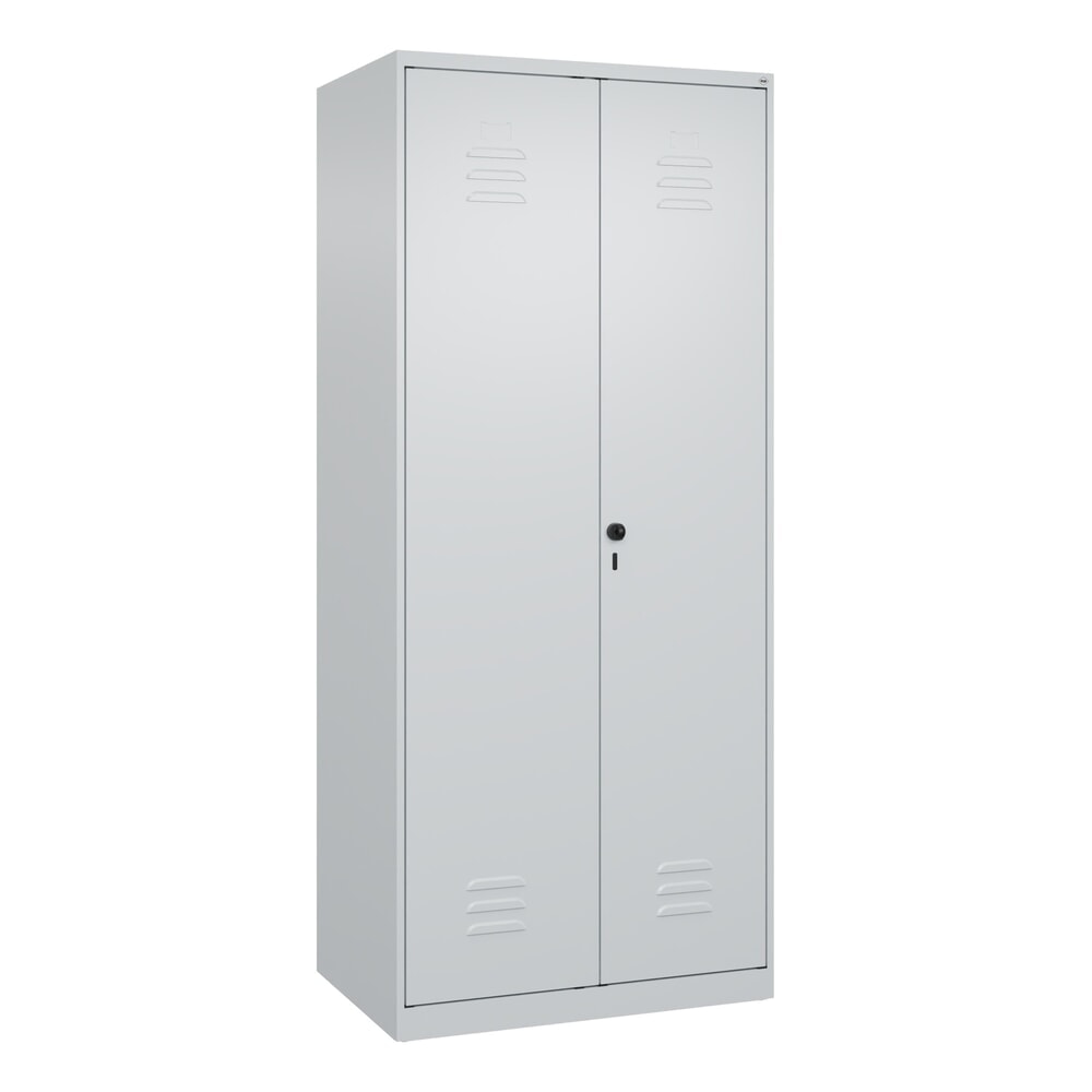 Produktabbildung Nr. 9: C+P Schwarz-Weiß-Spind Classic PLUS, 2 Abteile, HxBxT 1.850 x 800 x 500 mm, lichtgrau, lichtgrau, für Vorhängeschloss