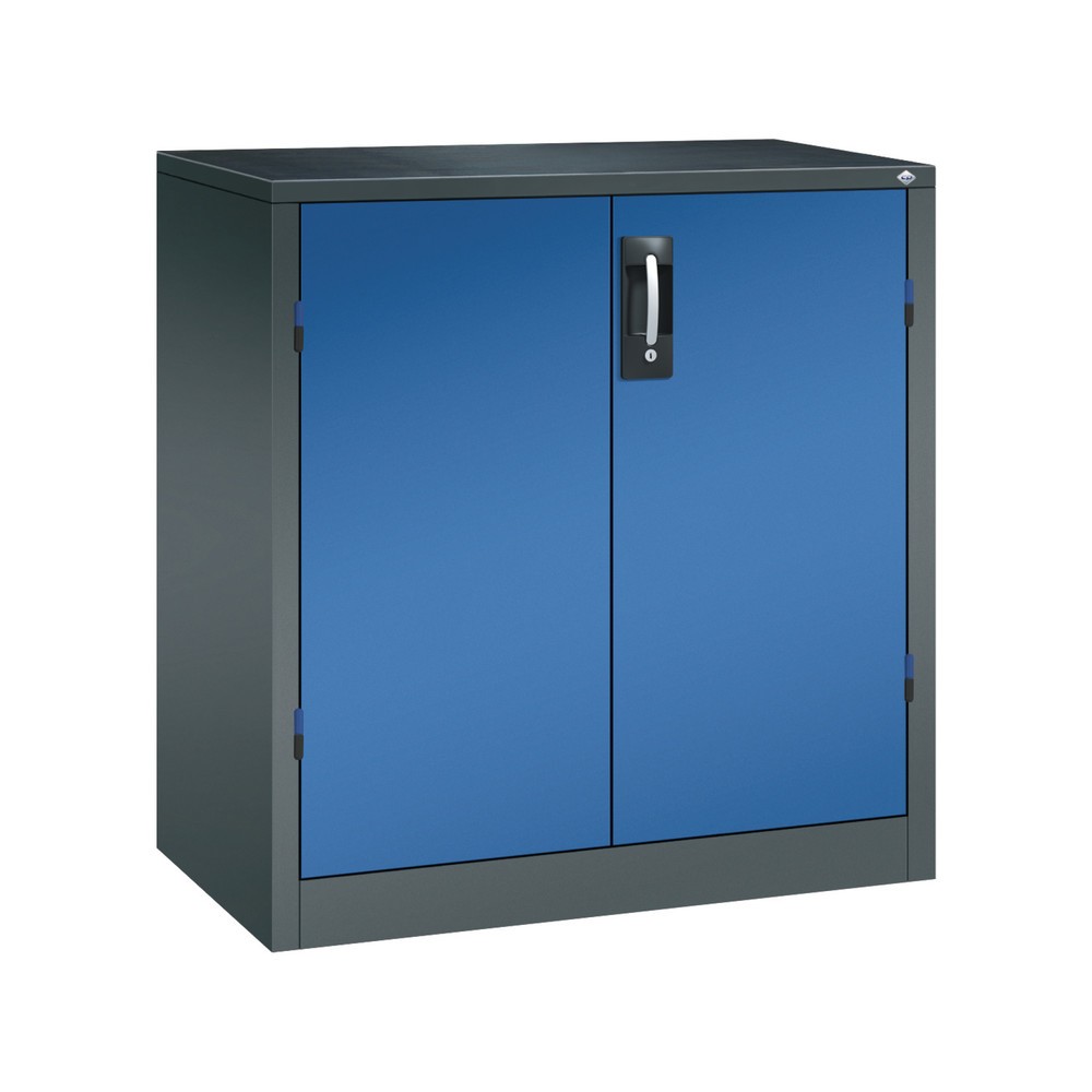 Produktabbildung: C+P Schwerlastschrank mit 1 Fachboden, HxBxT 1.000 x 930 x 500 mm, anthrazitgrau, enzianblau