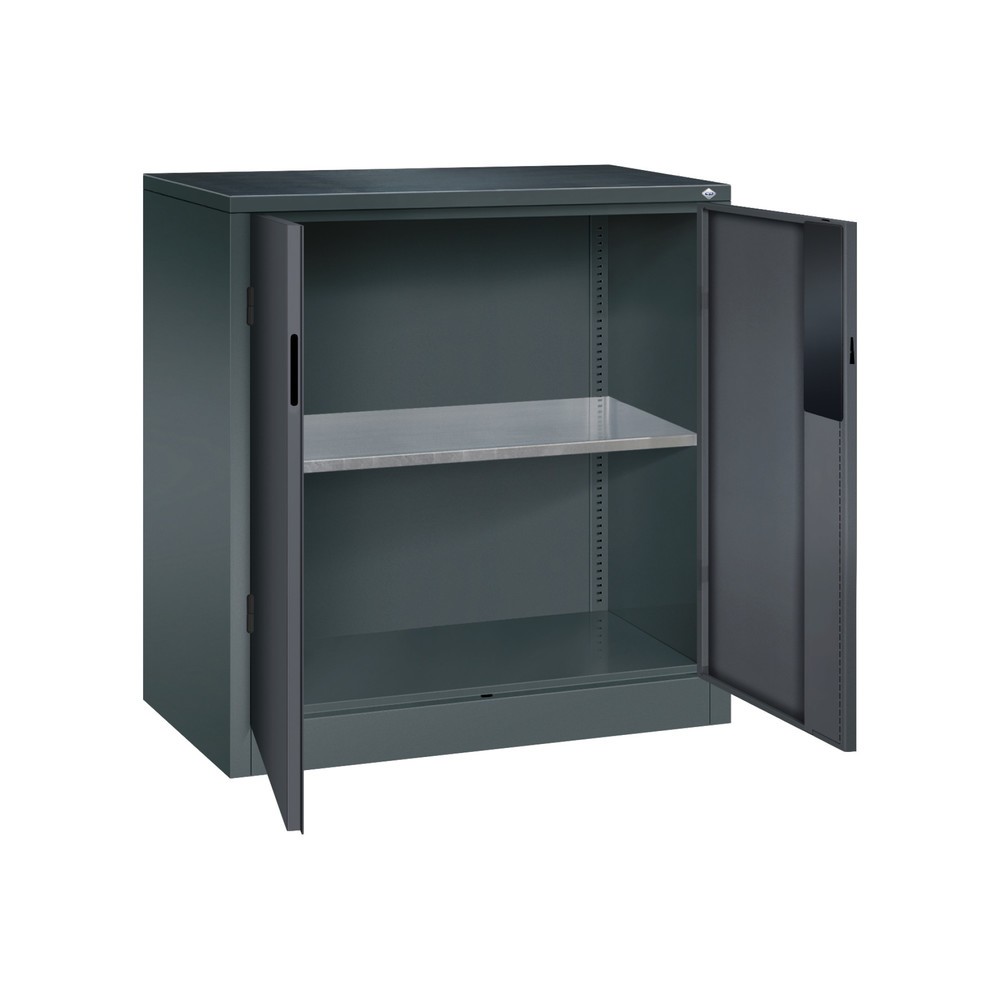 Produktabbildung Nr. 5: C+P Schwerlastschrank mit 1 Fachboden, HxBxT 1.000 x 930 x 500 mm, anthrazitgrau, schwarzgrau
