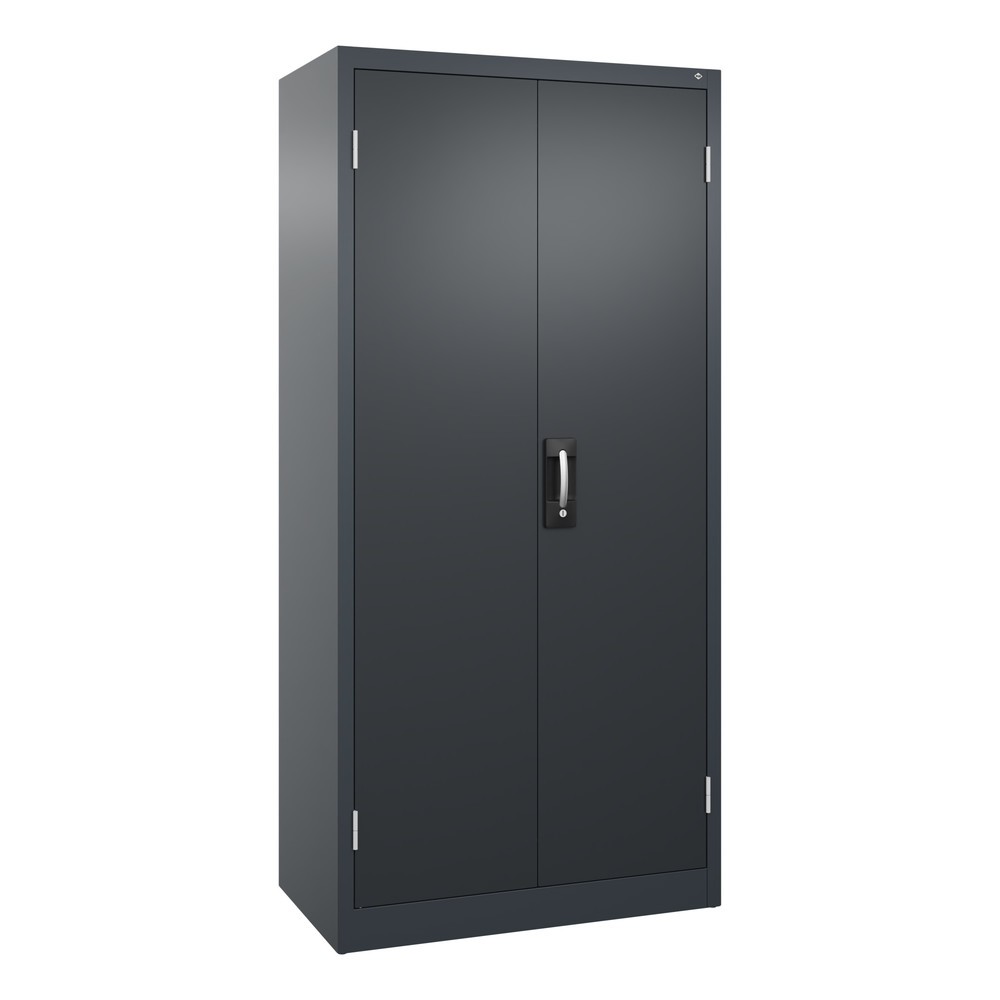 Produktabbildung: C+P Schwerlastschrank mit 4 Fachböden, HxBxT 1.950 x 930 x 500 mm, anthrazitgrau, schwarzgrau