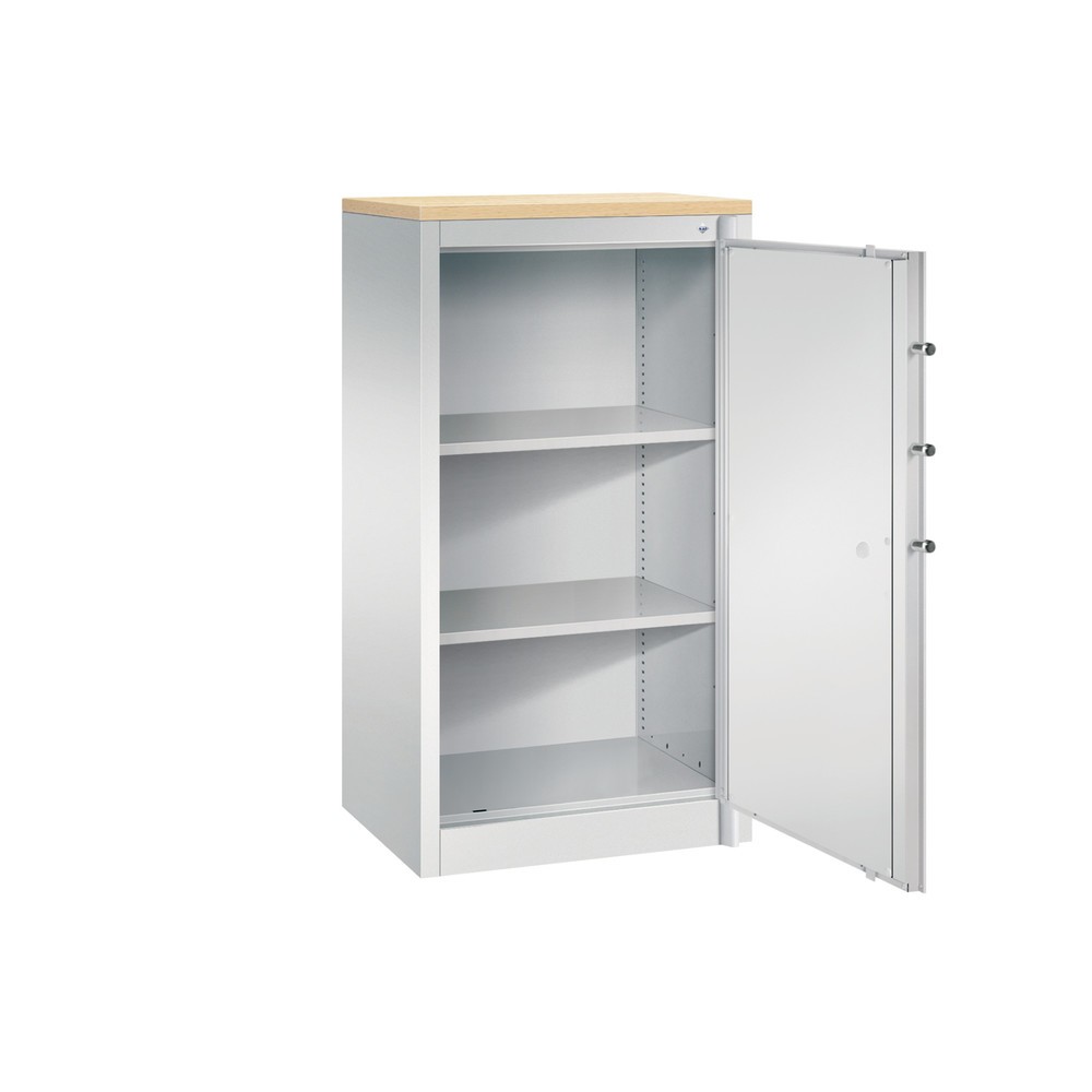 Produktabbildung Nr. 3: C+P Sicherheits-Flügeltürschrank, 3 OH, HxBxT 1.226 x 650 x 500 mm, lichtgrau, lichtgrau, Ahorn