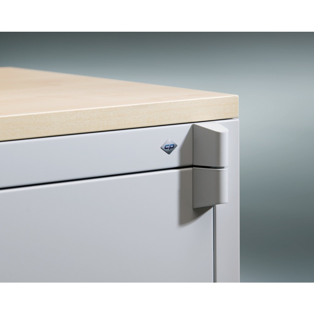 Produktabbildung Nr. 4: C+P Sicherheits-Flügeltürschrank, 3 OH, HxBxT 1.226 x 650 x 500 mm, lichtgrau, lichtgrau, Ahorn